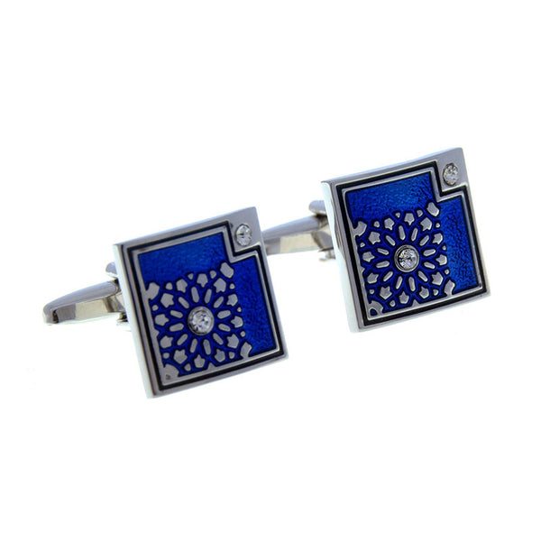 Crystal Zircon Cufflinks