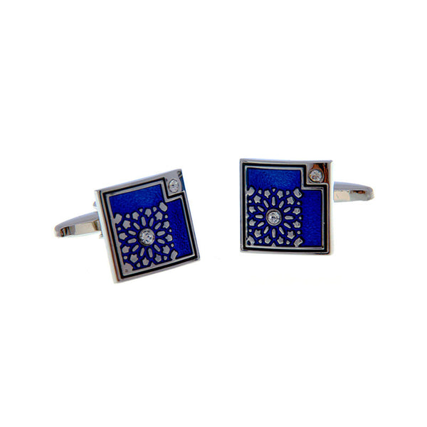 Crystal Zircon Cufflinks