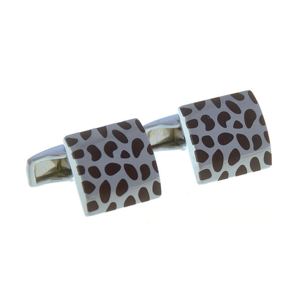 Enamel Dropping Glue Cufflinks