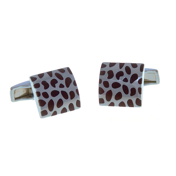 Enamel Dropping Glue Cufflinks