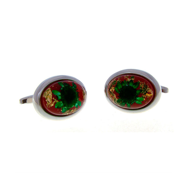 Cateye Glass Cufflinks