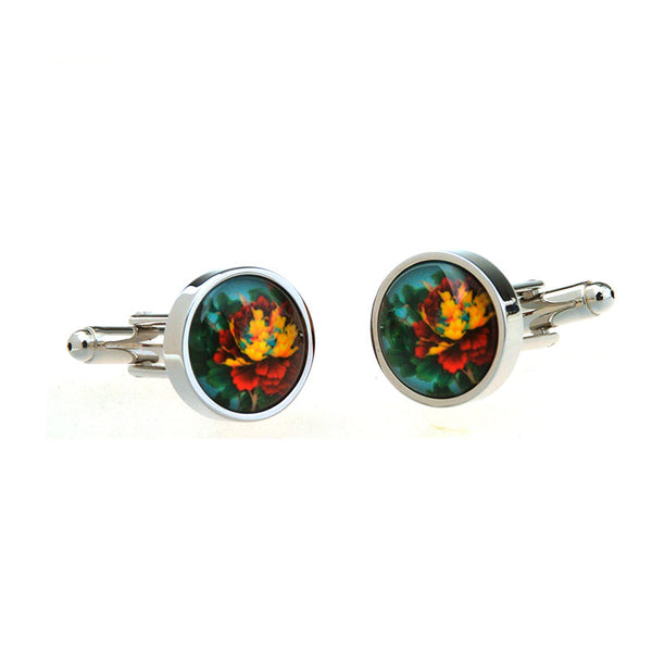 Cateye Glass Cufflinks