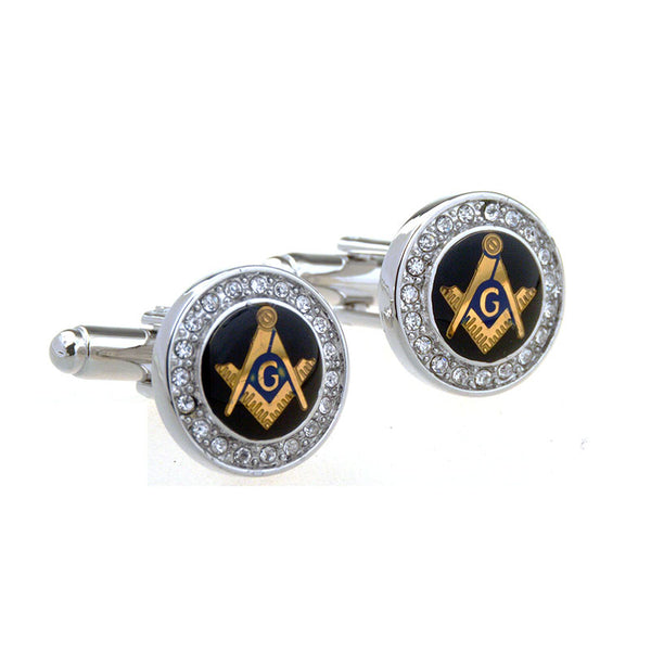 Festivals Wedding Reception Crystal Zircon Cufflinks