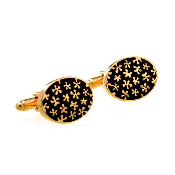 Enamel Dropping Glue Cufflinks