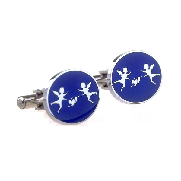 Enamel Dropping Glue Cufflinks