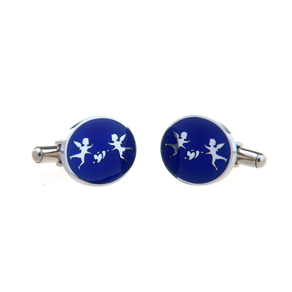 Enamel Dropping Glue Cufflinks