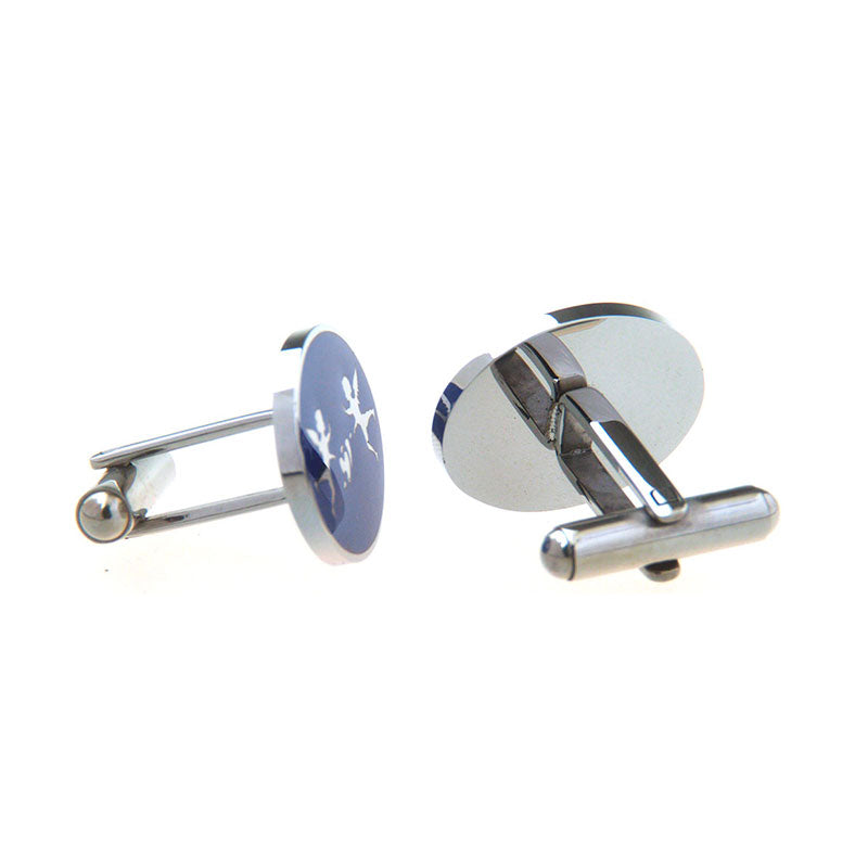 Enamel Dropping Glue Cufflinks
