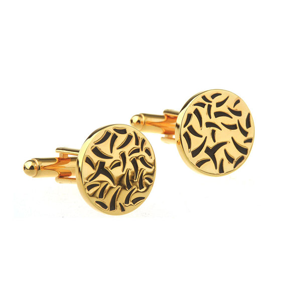 Enamel Dropping Glue Cufflinks