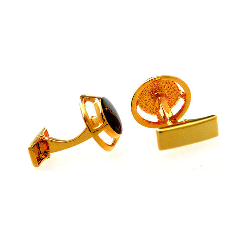 Enamel Dropping Glue Cufflinks