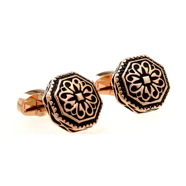 European & American Classical Enamel Dropping Glue Cufflinks