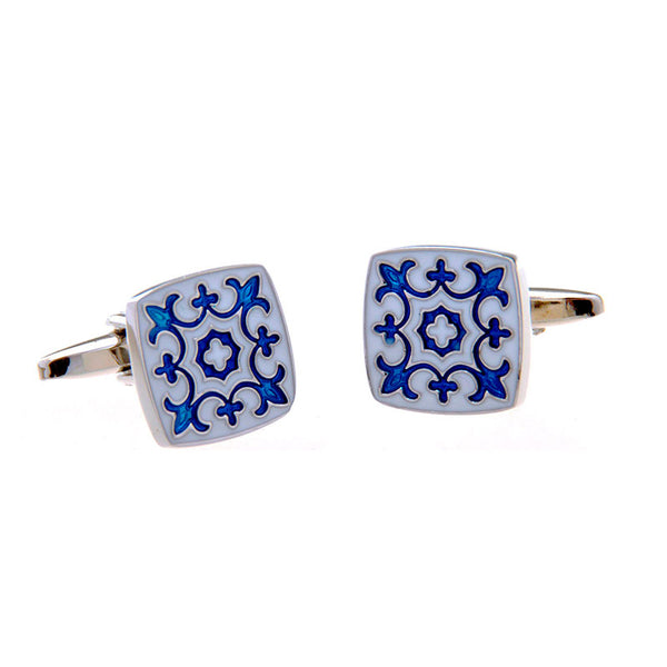 Enamel Dropping Glue Cufflinks