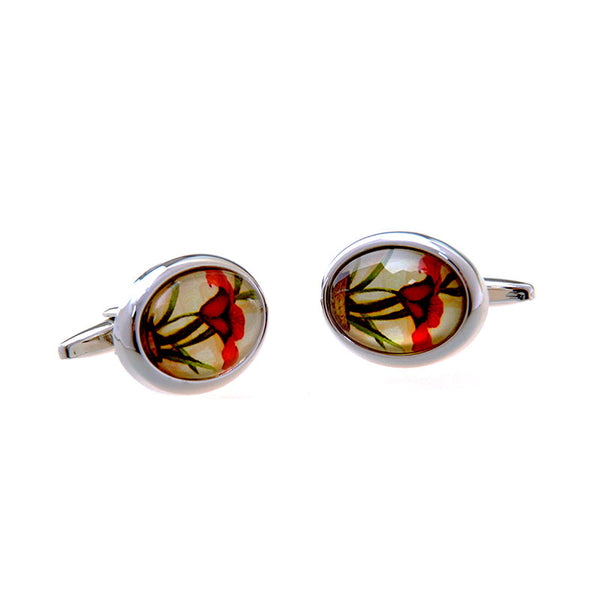 Cateye Glass Cufflinks