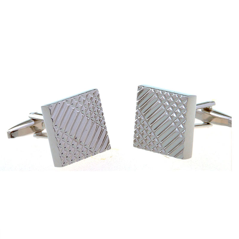 Plain Colour Metal Cufflinks