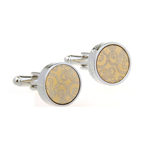 Plain Colour Metal Cufflinks