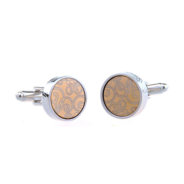 Plain Colour Metal Cufflinks