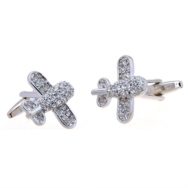 Crystal Zircon Cufflinks