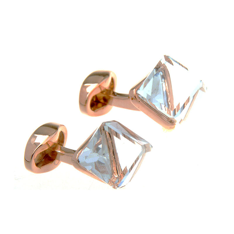 Crystal Zircon Cufflinks