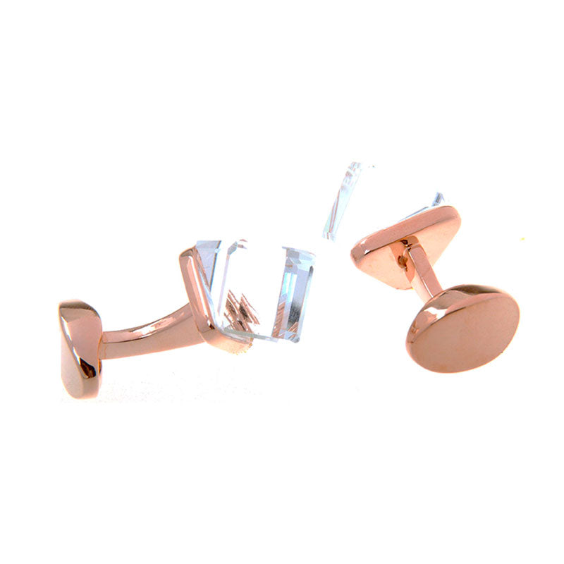 Crystal Zircon Cufflinks