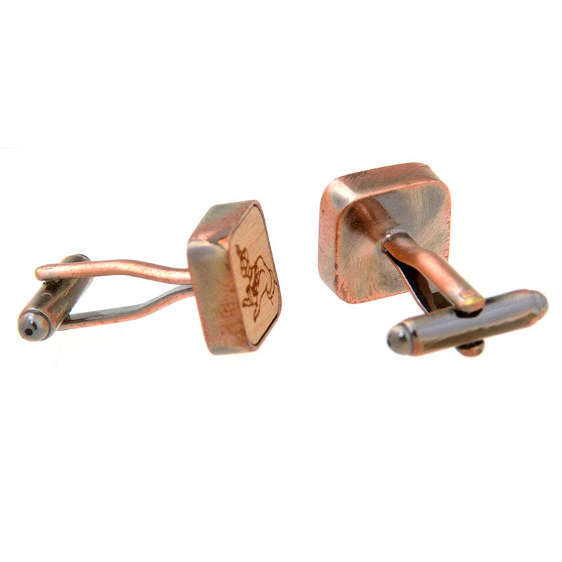 Natural Solid Wood Cufflinks