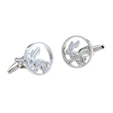 Zodiac Sign Constellation Plain Colour Metal Cufflinks