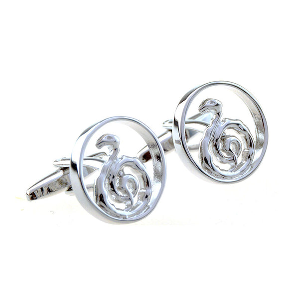 Zodiac Sign Constellation Plain Colour Metal Cufflinks