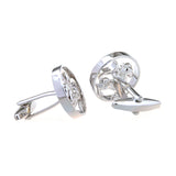 Zodiac Sign Constellation Plain Colour Metal Cufflinks