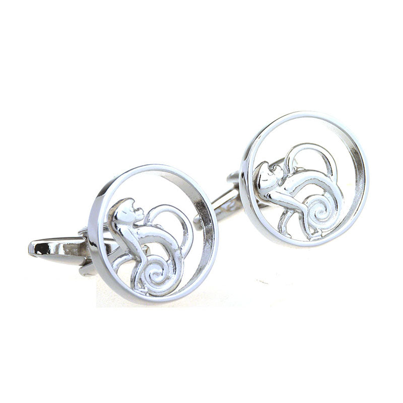 Zodiac Sign Constellation Plain Colour Metal Cufflinks