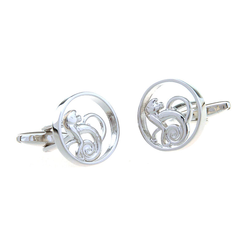 Zodiac Sign Constellation Plain Colour Metal Cufflinks