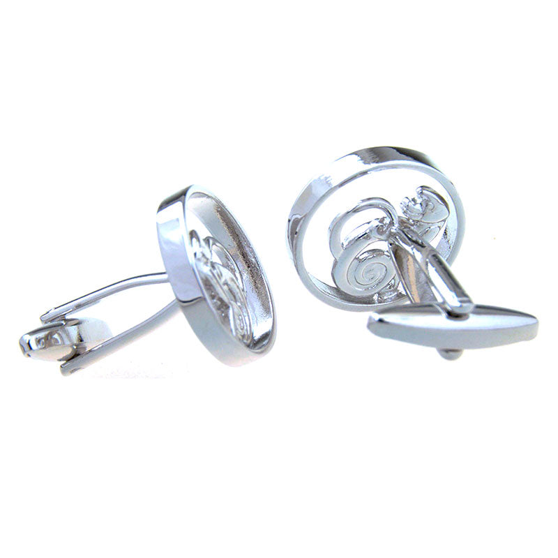 Zodiac Sign Constellation Plain Colour Metal Cufflinks