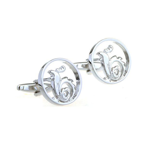 Zodiac Sign Constellation Plain Colour Metal Cufflinks