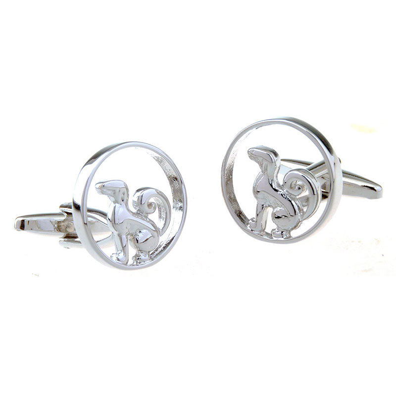 Zodiac Sign Constellation Plain Colour Metal Cufflinks