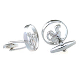 Zodiac Sign Constellation Plain Colour Metal Cufflinks