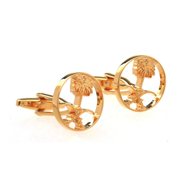 Plain Colour Metal Cufflinks