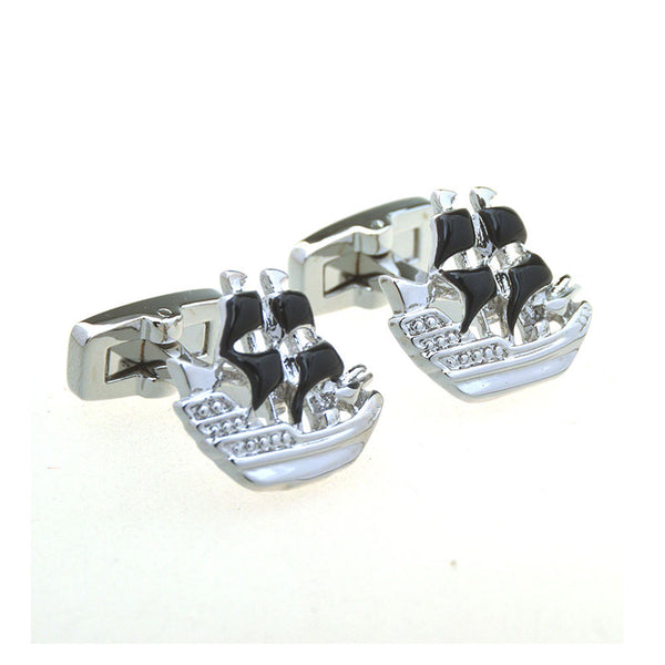 Car Logo Traffic Enamel Dropping Glue Cufflinks