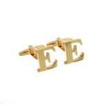 Number Letter Plain Colour Metal Cufflinks