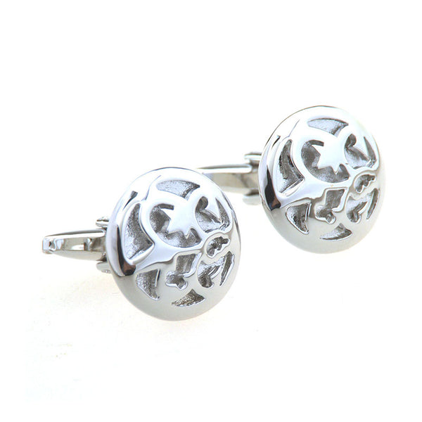 Plain Colour Metal Cufflinks