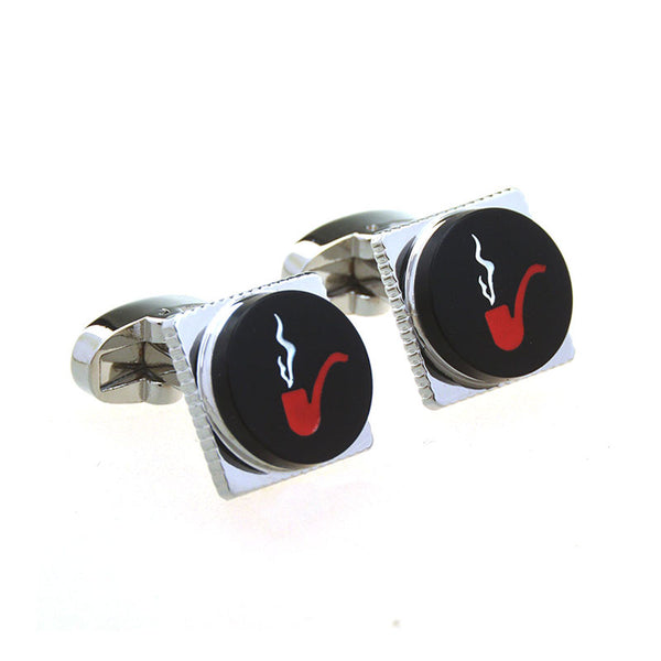 Enamel Dropping Glue Cufflinks
