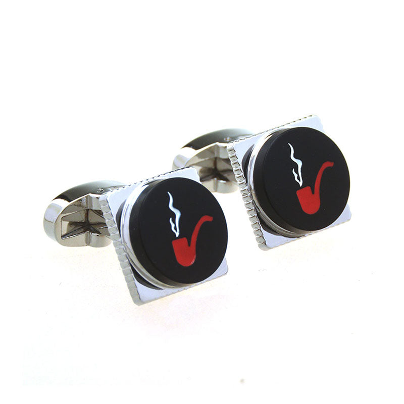 Enamel Dropping Glue Cufflinks