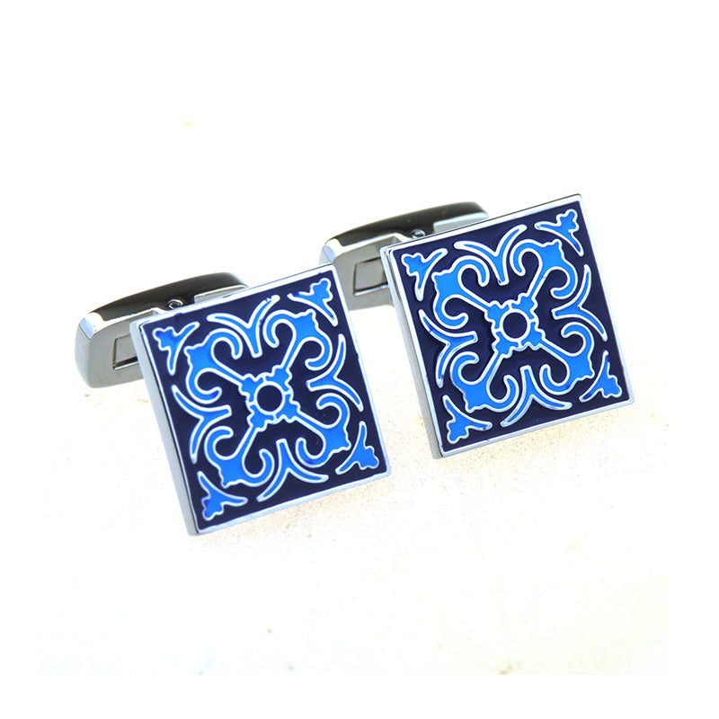 Enamel Dropping Glue Cufflinks