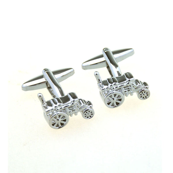 Car Logo Traffic Plain Colour Metal Cufflinks