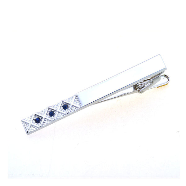 Crystal Zircon Tie Bars
