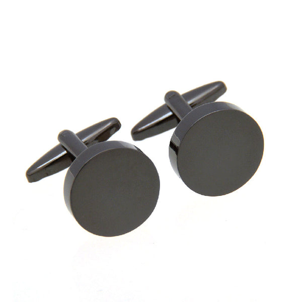 Plain Colour Metal Cufflinks