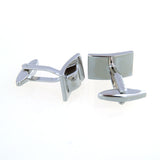 European & American Classical Plain Colour Metal Cufflinks