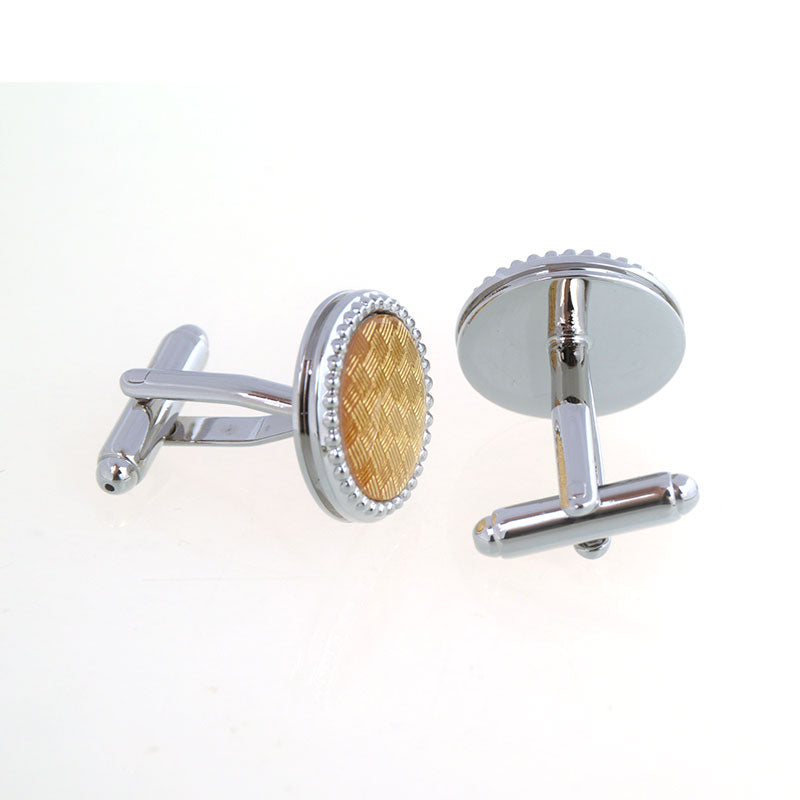 European & American Classical Enamel Dropping Glue Cufflinks