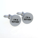 Number Letter Grease Baking Paint Cufflinks