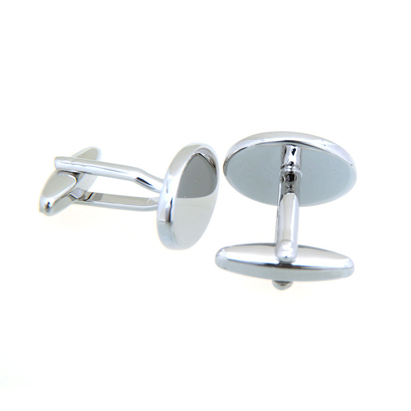 Plain Colour Metal Cufflinks