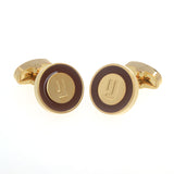 European & American Classical Enamel Dropping Glue Cufflinks