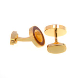 European & American Classical Enamel Dropping Glue Cufflinks
