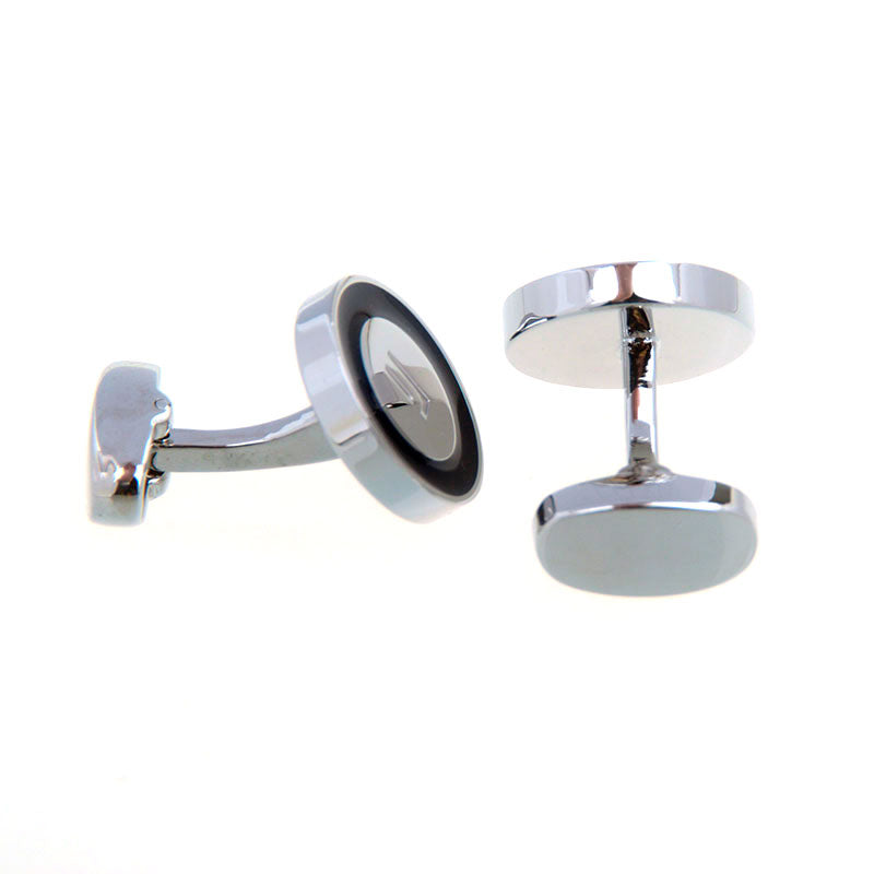 European & American Classical Enamel Dropping Glue Cufflinks