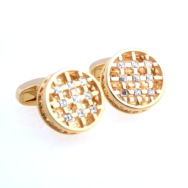 Festivals Wedding Reception Crystal Zircon Cufflinks